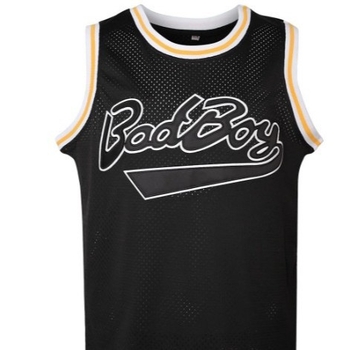 Muški košarkaški dres No. 72 Badboy, vezeni motiv, retro filmska verzija, poliester tkanina, pogodan za sve godišnje doba