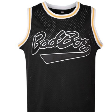 Muški košarkaški dres No. 72 Badboy, vezeni motiv, retro filmska verzija, poliester tkanina, pogodan za sve godišnje doba