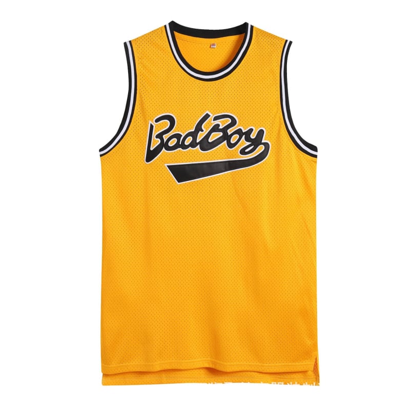 Muški košarkaški dres No. 72 Badboy, vezeni motiv, retro filmska verzija, poliester tkanina, pogodan za sve godišnje doba