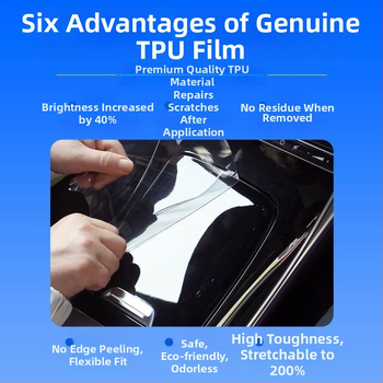 TPU φιλμ εσωτερικής προστασίας για κεντρική κονσόλα και πίνακα οργάνων Audi A8L/S8, διαφανές αυτοκόλλητο για περιοχή επιλογέα ταχυτήτων