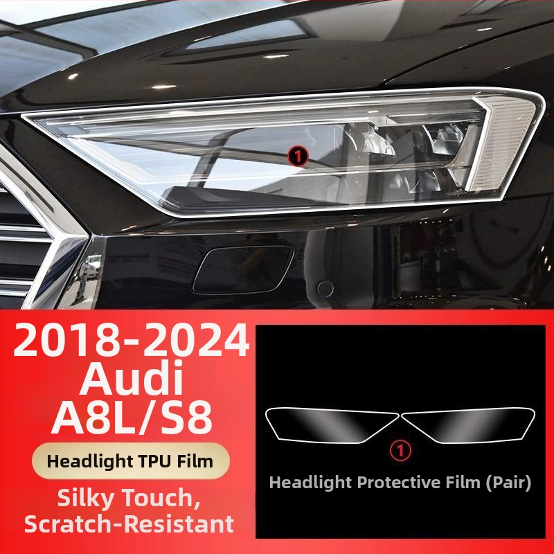 TPU φιλμ εσωτερικής προστασίας για κεντρική κονσόλα και πίνακα οργάνων Audi A8L/S8, διαφανές αυτοκόλλητο για περιοχή επιλογέα ταχυτήτων