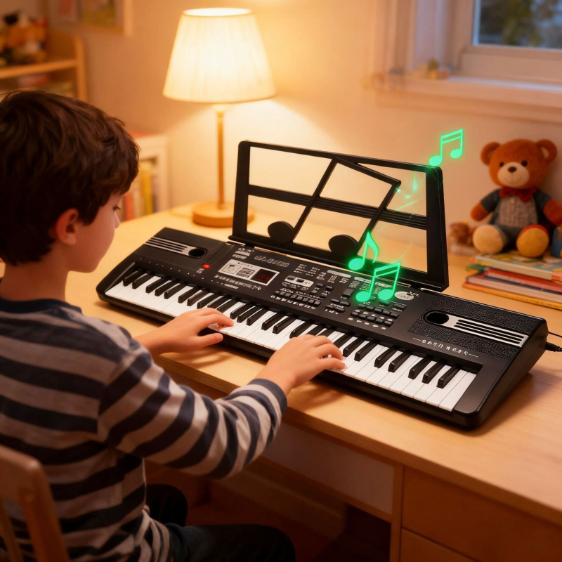 61-klavijenski elektronički organ za ranu edukaciju, PVC materijal, Golden Age, za djecu od 4 do 6 godina