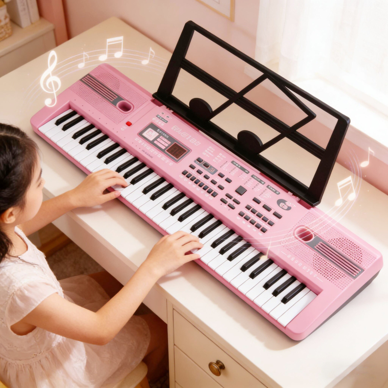 61-klavijenski elektronički organ za ranu edukaciju, PVC materijal, Golden Age, za djecu od 4 do 6 godina