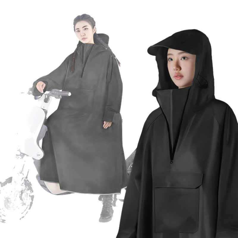 Pončo za kišu za električna vozila, potpuno zaštita tijela, debeli Oxford materijal, PVC adhezivni sloj, unisex odrasla osoba
