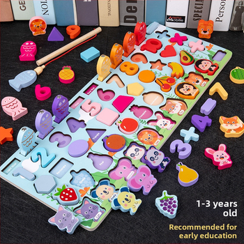 Donglin Montessori fa háromdimenziós oktatási panel korai tanuláshoz – számok és formák, összeadás és kivonás; anyag: fa; márka: Donglin; származás: Lishui, Zhejiang; életkor: 0–3 év
