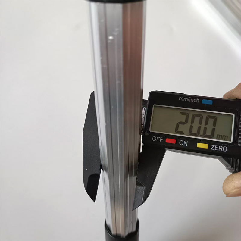 Aluminijska legura teleskopska štap za mrežu za ribolov, trodijelna, 126 g