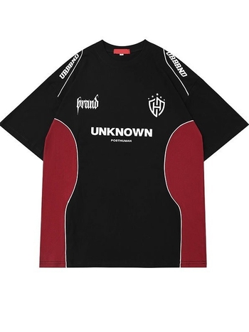 Muška sportska majica kratkih rukava s Raglan rukavima, okrugli izrez, poliester, prozračan materijal, patchwork otisak