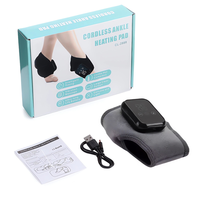 Ohřívač nohou s USB napájením, mechanický režim, 3,7V 7,5W, dotykový spínač