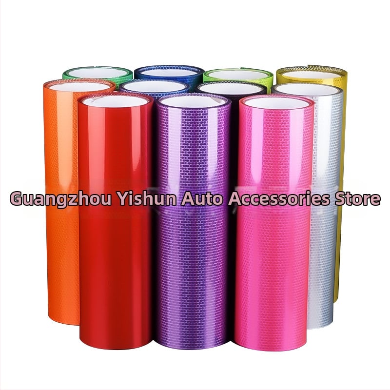 Автомобилен стикер за задно светло – лазерна мрежеста шарка, PVC фолио, самозалепващ монтаж