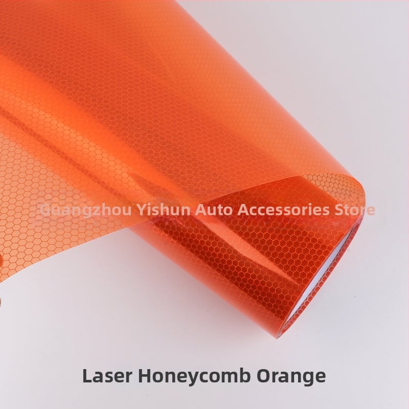 Автомобилен стикер за задно светло – лазерна мрежеста шарка, PVC фолио, самозалепващ монтаж