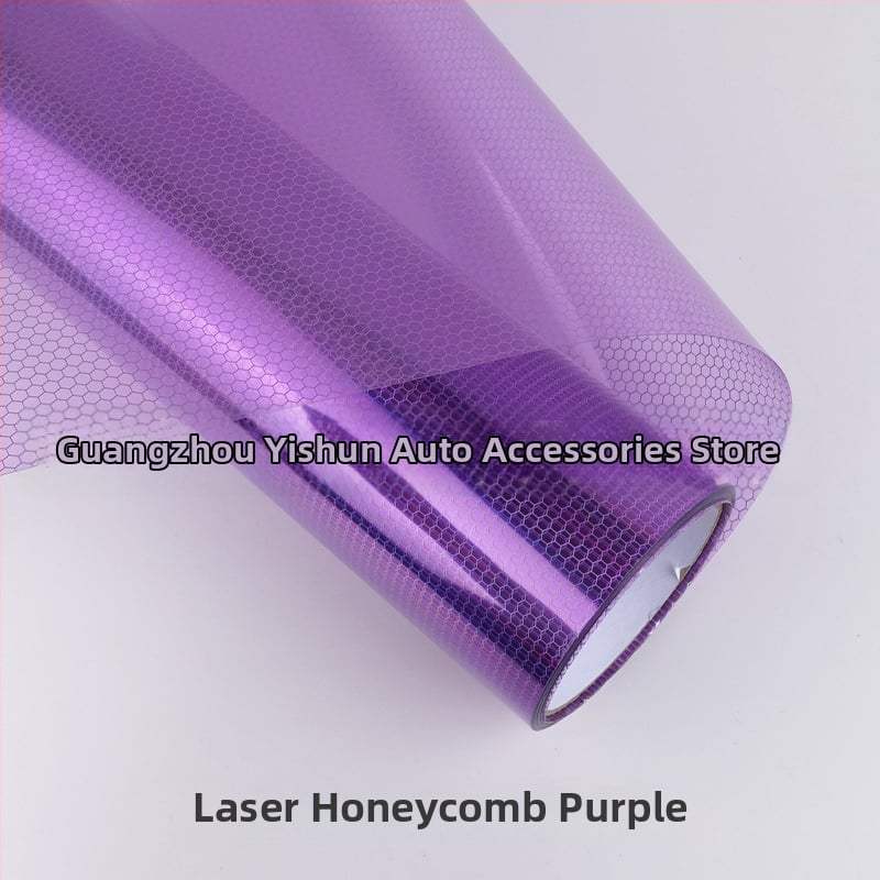 Автомобилен стикер за задно светло – лазерна мрежеста шарка, PVC фолио, самозалепващ монтаж