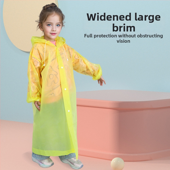 Pelerină de ploaie pentru copii din EVA, poncho într-o singură bucată, portabil pentru activități în aer liber