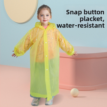 Pelerină de ploaie pentru copii din EVA, poncho într-o singură bucată, portabil pentru activități în aer liber
