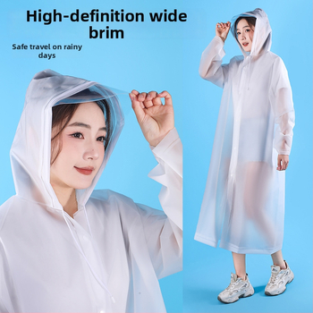 Unisex EVA kišni kaput za planinarenje i alpinizam, EVA tkanina 0,2 mm, debeli dizajn, windbreaker stil