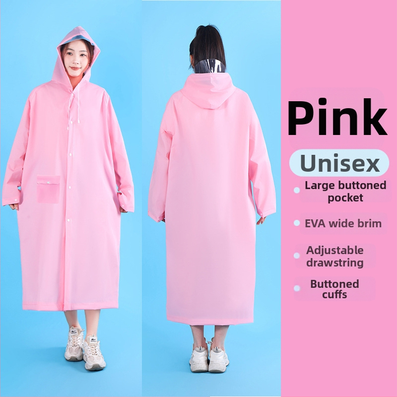 Unisex EVA kišni kaput za planinarenje i alpinizam, EVA tkanina 0,2 mm, debeli dizajn, windbreaker stil