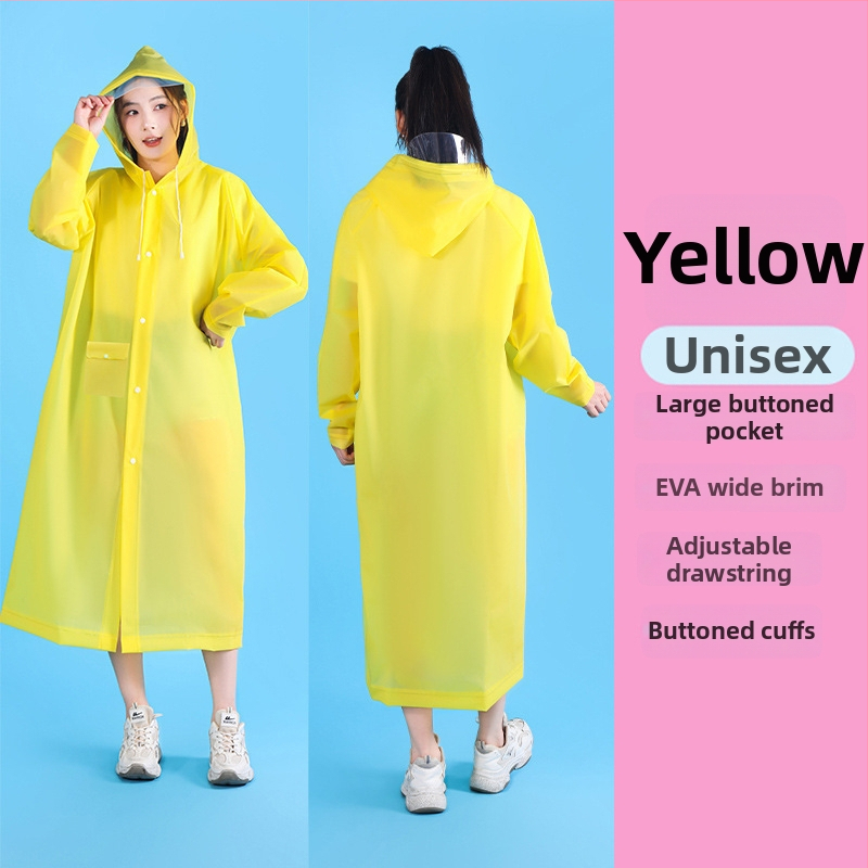 Unisex EVA kišni kaput za planinarenje i alpinizam, EVA tkanina 0,2 mm, debeli dizajn, windbreaker stil