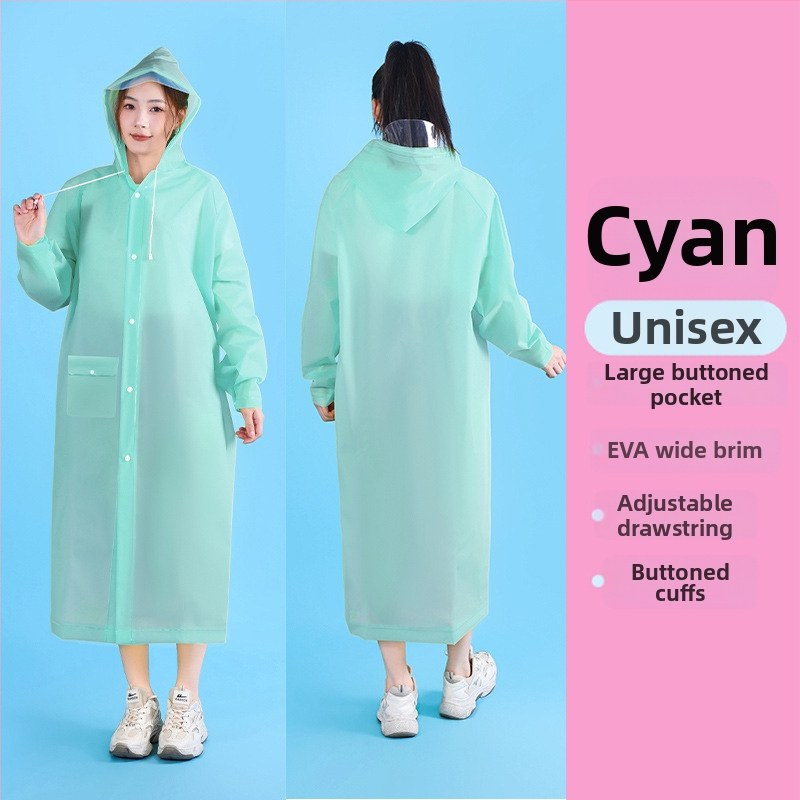 Unisex EVA kišni kaput za planinarenje i alpinizam, EVA tkanina 0,2 mm, debeli dizajn, windbreaker stil