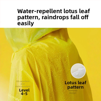 Poncă de ploaie EVA pentru adulți, țesătură groasă, strat impermeabil cu adeziv PU