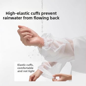 Poncă de ploaie EVA pentru adulți, țesătură groasă, strat impermeabil cu adeziv PU