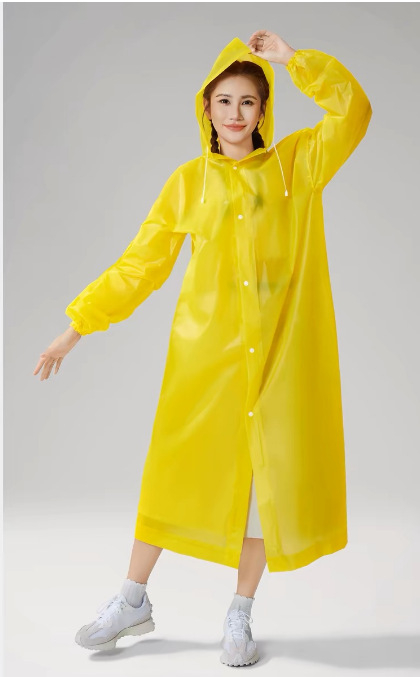 Poncă de ploaie EVA pentru adulți, țesătură groasă, strat impermeabil cu adeziv PU