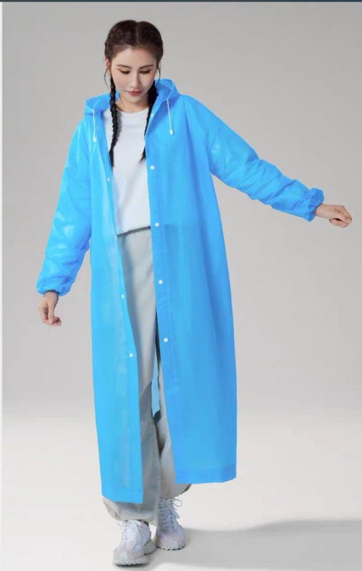Poncă de ploaie EVA pentru adulți, țesătură groasă, strat impermeabil cu adeziv PU