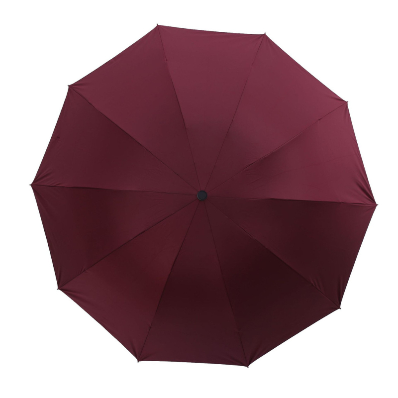 Сгъваем чадър с 10 подсилени спици, UPF над 30, подсилен сенник, метални ребра и средна пръчка от желязо