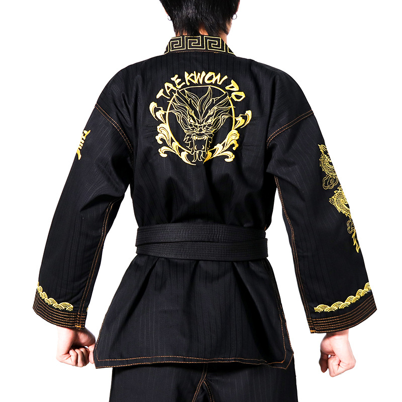 Taekwondo odijelo s dugim rukavima za djecu i odrasle, tkanina mercerisani pamuk i poliester