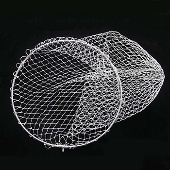 Главата на риболовна мрежа с пръстен от неръждаема стомана, гумено жило, голямо око и бързосъхнеща мрежеста чанта