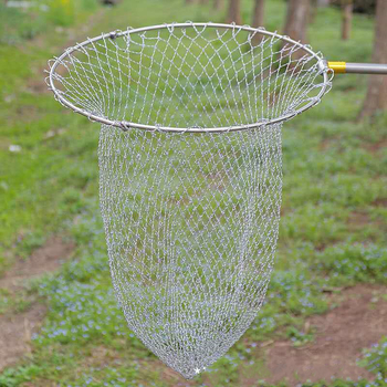 Главата на риболовна мрежа с пръстен от неръждаема стомана, гумено жило, голямо око и бързосъхнеща мрежеста чанта