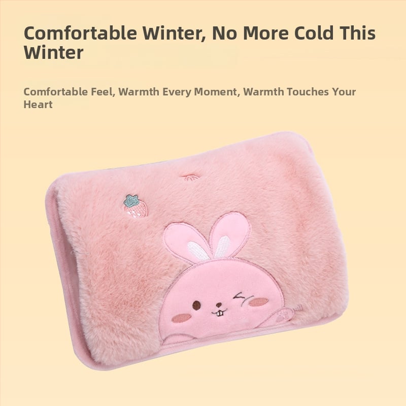 Φορτιζόμενη τσάντα ζεστού νερού για τα πόδια με προστασία από έκρηξη και αυτόματη απενεργοποίηση, βελούδινο εξωτερικό – 220V, 380W, PVC, 1,5 kg