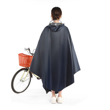 Egyrészes kerékpáros poncsó, Oxford anyagból készült esőkabát, PVC vízálló réteg, felnőtt, 1 személy, logó testreszabás