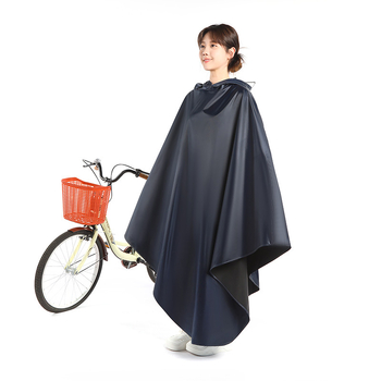 Egyrészes kerékpáros poncsó, Oxford anyagból készült esőkabát, PVC vízálló réteg, felnőtt, 1 személy, logó testreszabás