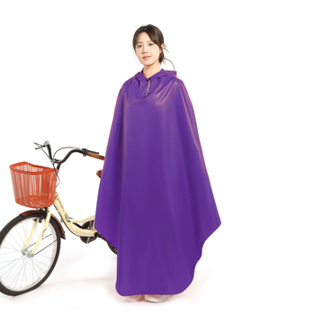 Egyrészes kerékpáros poncsó, Oxford anyagból készült esőkabát, PVC vízálló réteg, felnőtt, 1 személy, logó testreszabás