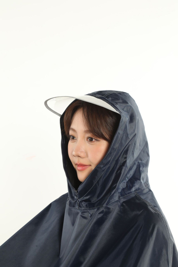 Egyrészes kerékpáros poncsó, Oxford anyagból készült esőkabát, PVC vízálló réteg, felnőtt, 1 személy, logó testreszabás