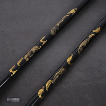 Tyč na sieť na ryby z karbónových vlákien s EVA penovou rukoväťou, vysúvacia, 4 sekcie, model 02005