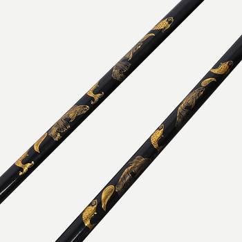 Tyč na sieť na ryby z karbónových vlákien s EVA penovou rukoväťou, vysúvacia, 4 sekcie, model 02005