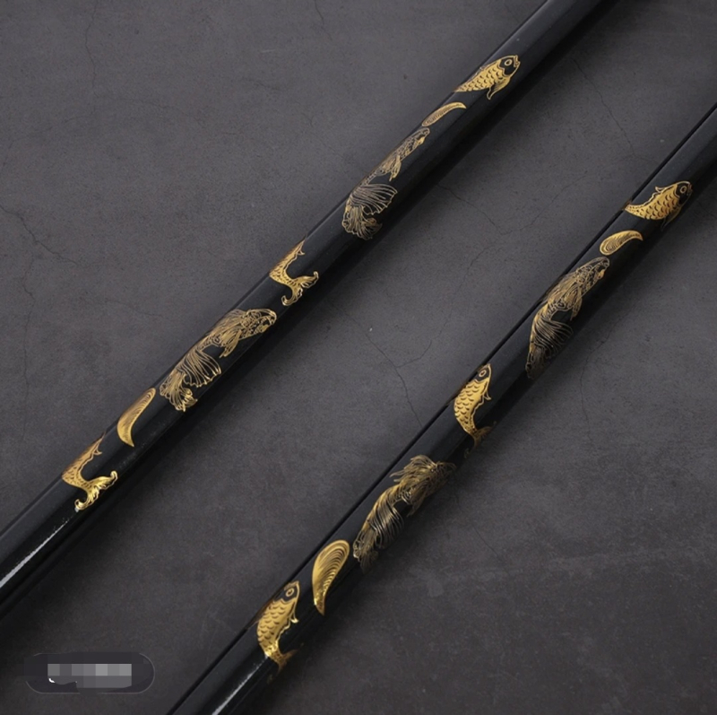 Tyč na sieť na ryby z karbónových vlákien s EVA penovou rukoväťou, vysúvacia, 4 sekcie, model 02005