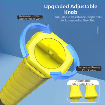 Tréner na švih badmintonu — ľahký, prenosný zariadenie na posilnenie zápästia, sada 6 kusov z nehrdzavejúcej ocele