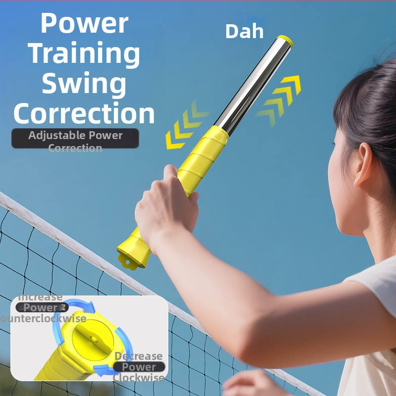 Tréner na švih badmintonu — ľahký, prenosný zariadenie na posilnenie zápästia, sada 6 kusov z nehrdzavejúcej ocele