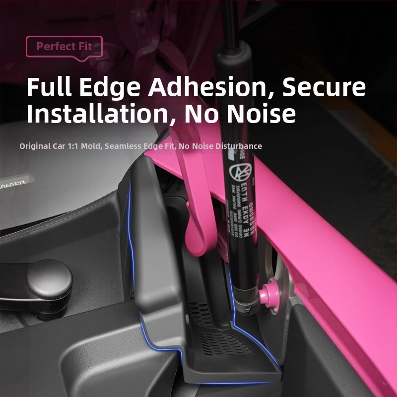 Protecție din plastic pentru capota din față cu canal de ghidare a apei și bandă anti-blocare pentru Xiaomi SU7 — accesoriu de modificare auto