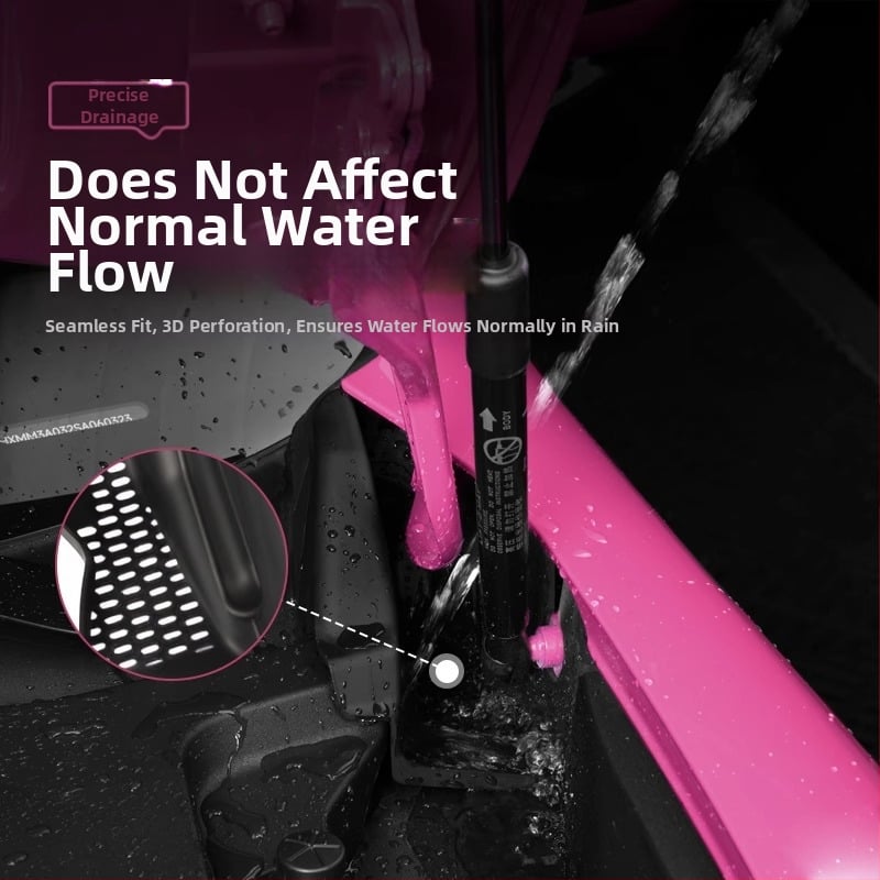 Protecție din plastic pentru capota din față cu canal de ghidare a apei și bandă anti-blocare pentru Xiaomi SU7 — accesoriu de modificare auto