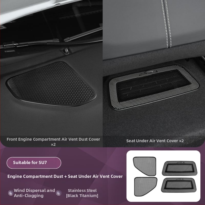 Protecție din plastic pentru capota din față cu canal de ghidare a apei și bandă anti-blocare pentru Xiaomi SU7 — accesoriu de modificare auto