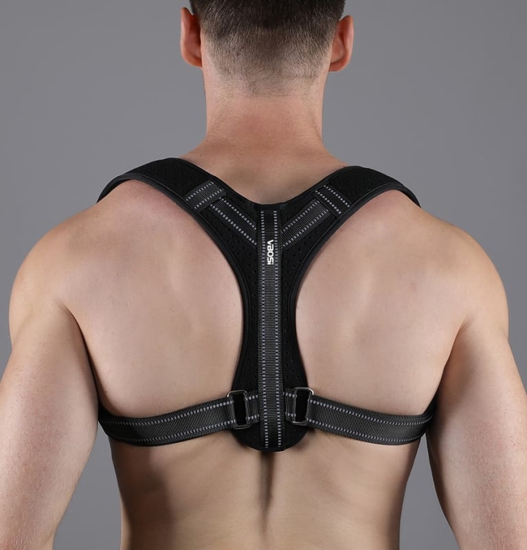VBOSI Ζώνη Διόρθωσης Θέσης για Ενήλικες – Ρυθμιζόμενη Πλάτη, Υποστήριξη Ώμων, Πολυεστερική Ίνα