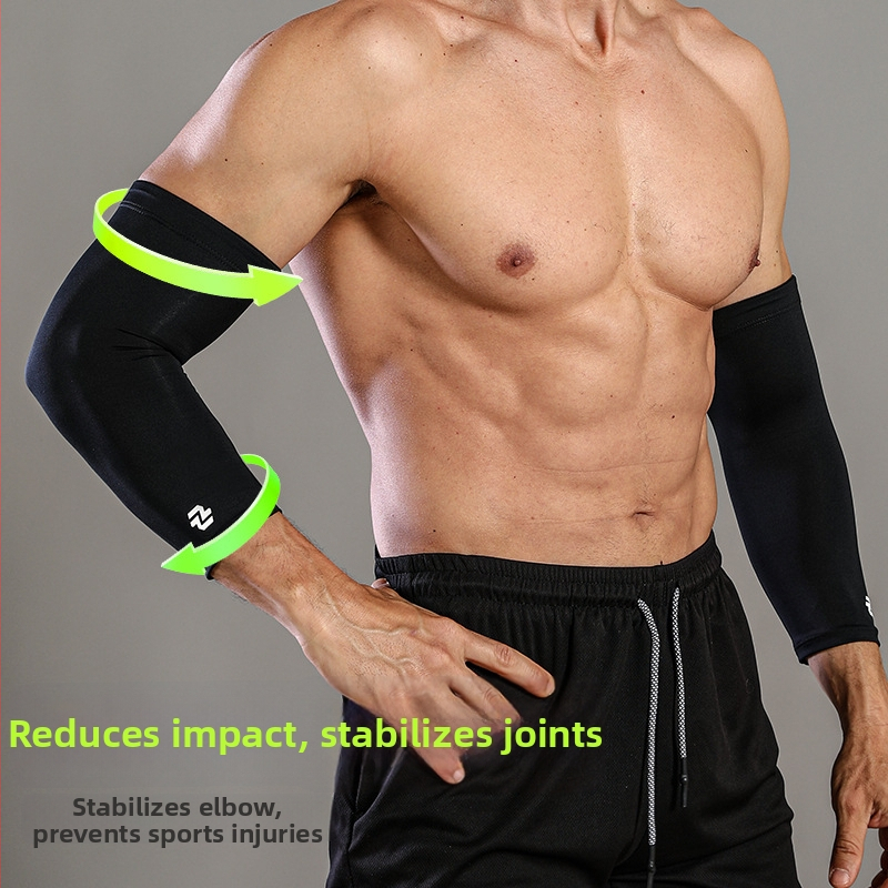 Протектори за лакти с медни йони – за възрастни, подходящи за колоездене, баскетбол, тенис и бадминтон