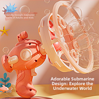 Ръчна машина за балончета с дизайн Bubble-in-Bubble, без протичане, пластмасова електрическа играчка за деца 7–14 г., 3C сертифицирана