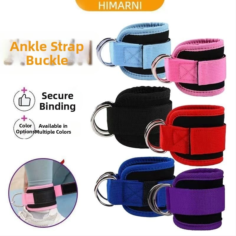 Глезенна скоба със съпротивителна лента за тренировка – Qze, полиестерно влакно, защитна част: глезен, категория: глезенна скоба, за фитнес