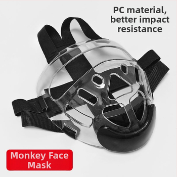 Monkey Face Mask για Ταεκβοντό με Κράνος — Προστασία Κεφαλής, Υλικό PC, Για Ενήλικες, Για Μποξ