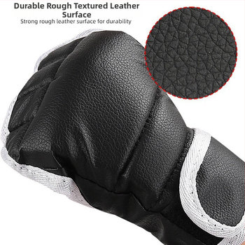 MMA boxerkové rukavice s polovičným prstom pre dospelých – Taekwondo tréning, ochrana zápästia, 46,5 g, vydanie 2025