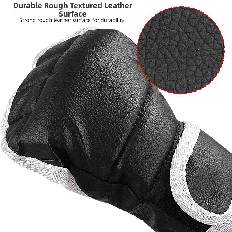 MMA boxerkové rukavice s polovičným prstom pre dospelých – Taekwondo tréning, ochrana zápästia, 46,5 g, vydanie 2025