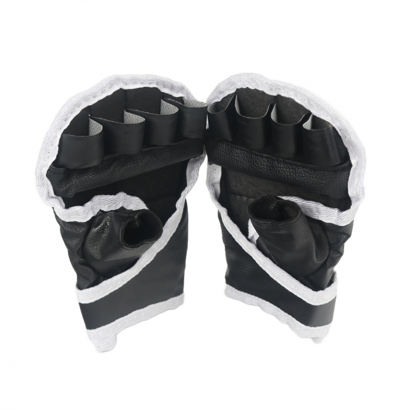 Félujjas MMA bokszkesztyűk felnőtteknek – Taekwondo edzés, csuklóvédelem, 46,5 g, 2025-ös kiadás